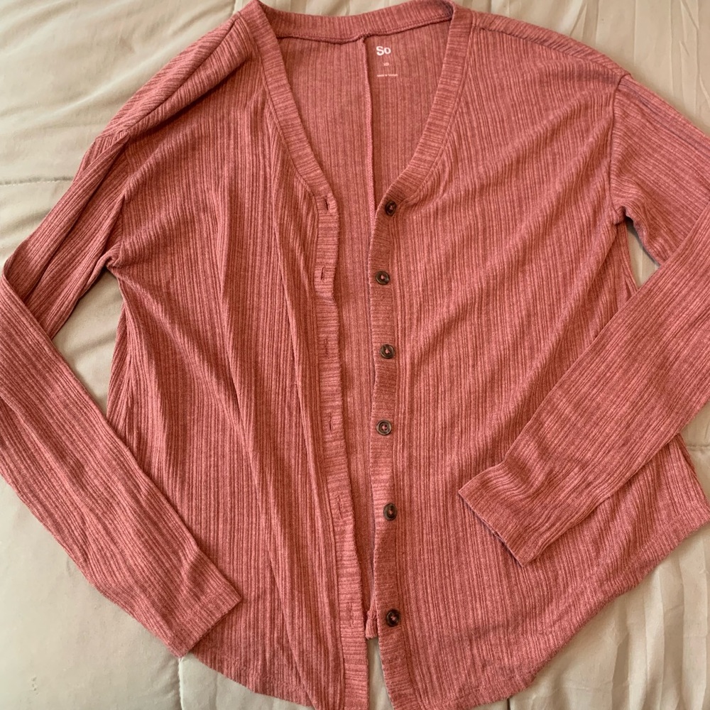 SO Pink Cardigan, size XS